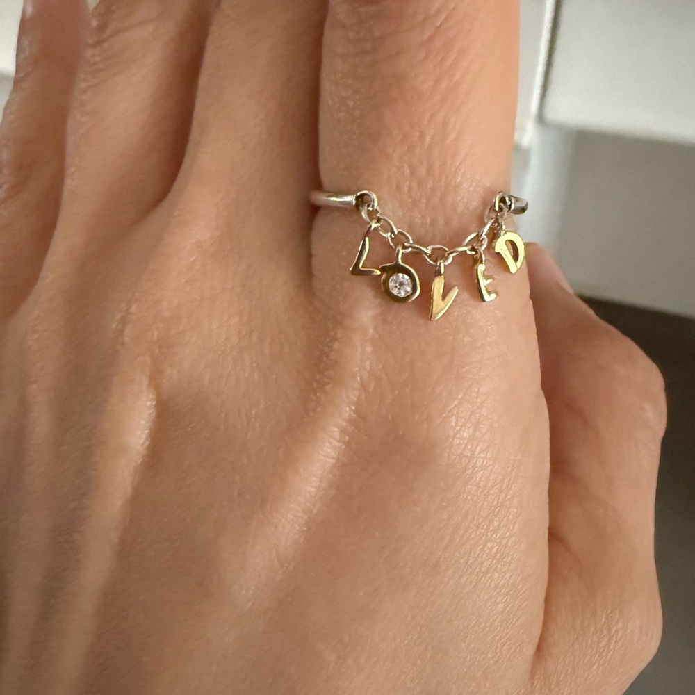 Loved script 💌 ring - Picture 2 of 5